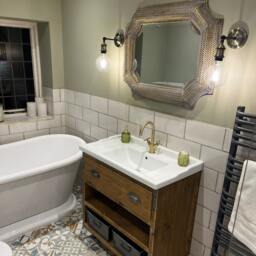 Macclesfield - Handmade Reclaimed Timber Bathroom Vanity Rustic Solid Wood Sink Unit Custom Made - thumbnail 2