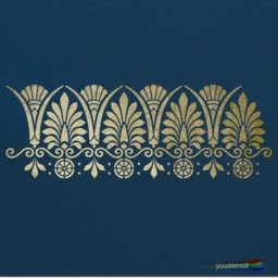 Greek Border Stencil For Walls, Art & Furniture. St52 - thumbnail 1