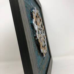 The Arabesque?? Modern-Look Wall Art With Metallic Polymer Clay Sculpted Medieval Islamic Geometric Arabesque Pattern - thumbnail 4