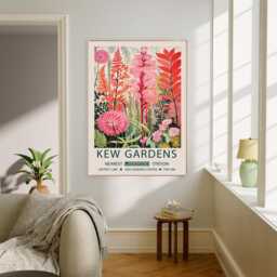 Botanical Flower Market Art Print, Kew Gardens Floral Wall Decor, Art, Art - thumbnail 3