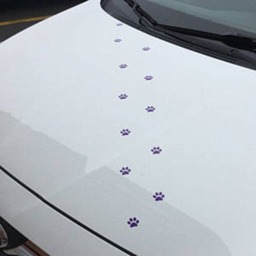 Cat Paws Prints Lot 50 Prints Choose Your Size Vinyl Decal Sticker Wall Car Lap Top Decoration, Cat Prints, Create Own Design - thumbnail 3
