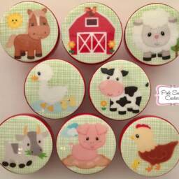 Knobs On The Farm Babies Animals Red Barn Barnyard Farmhouse My Little Farm Kids Nursery M2M Bedding Drawer Pulls ... So Cute - thumbnail 2