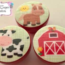 Knobs On The Farm Babies Animals Red Barn Barnyard Farmhouse My Little Farm Kids Nursery M2M Bedding Drawer Pulls ... So Cute - thumbnail 3