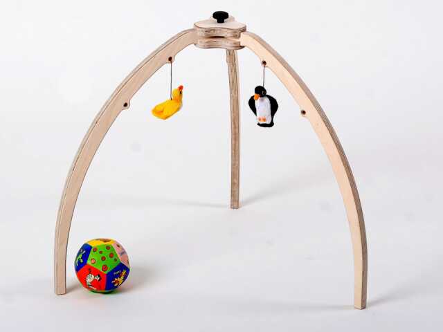 Play Arch Tripel Three Legs Activity Center Wooden Baby Gym, Playpen Play A Great Gift For Birth - image 1