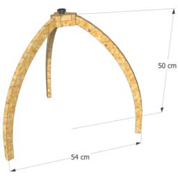 Play Arch Tripel Three Legs Activity Center Wooden Baby Gym, Playpen Play A Great Gift For Birth - thumbnail 4