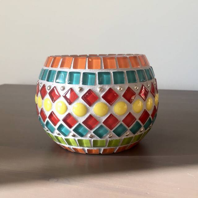 Glass-Mosaic Candleholder - Available On Order - image 1