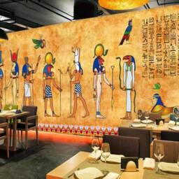 Egyptian Gods Portrait Wallpaper, Mythology Wall Mural, Peel & Stick - thumbnail 3
