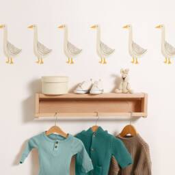 Goose Toss - Fabric Wall Decal Modern Farm Mej - thumbnail 2