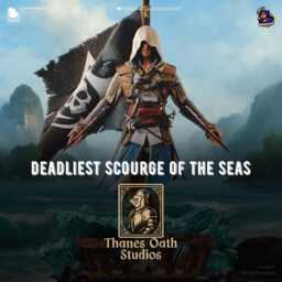 Deadliest Scourge Of The Seas - Hooded Pirate Assassin Historical Fantasy Edward Kenway Resin Figure 16K - thumbnail 1