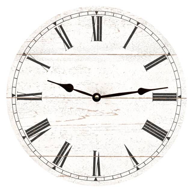 White Modern Clock - Wall Clock - image 1
