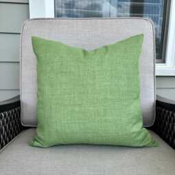 Green Outdoor Throw Pillow Patio Porch Decor Decorative Pillow Covers 18x18 20x20 22x22 14x20 Lumbar Pillows - thumbnail 1