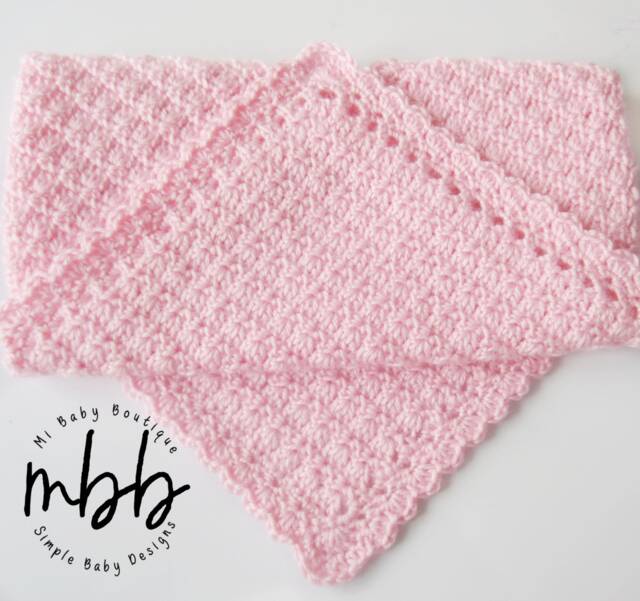 2 Skein - 10 Oz Baby Blanket - Easy Crochet Pattern PDF Download - image 1