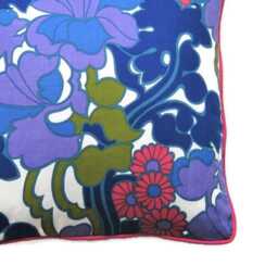 Grace Sullivan Bloomsbury Cushion Cover 70S Floral Cotton Throw Pillow - thumbnail 2