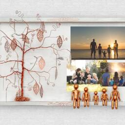 Custom Family Tree 8Th Anniversary Gift For Her 7Th Him 8 Year - thumbnail 4
