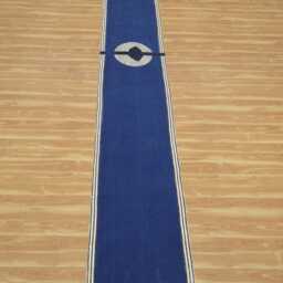 Blue Handmade Cotton Rug Boho Kilim Hallway Runner - thumbnail 4
