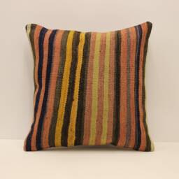 Kilim Pillow, Sofa Pillow Boho Pillow, Handwoven Pillow, 18x18 - 45x45 cm Minimalist Decorative Pillow, Cushion Cover Throw Pillow 4Kbf-674