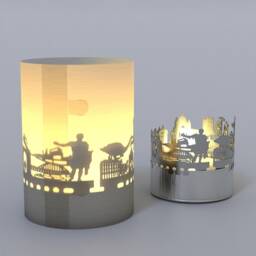 Neuss Skyline Gift Tube Shadow Play - Mesmerizing Souvenir, Candle Projection With Iconic Silhouettes Perfect For Fans - thumbnail 4