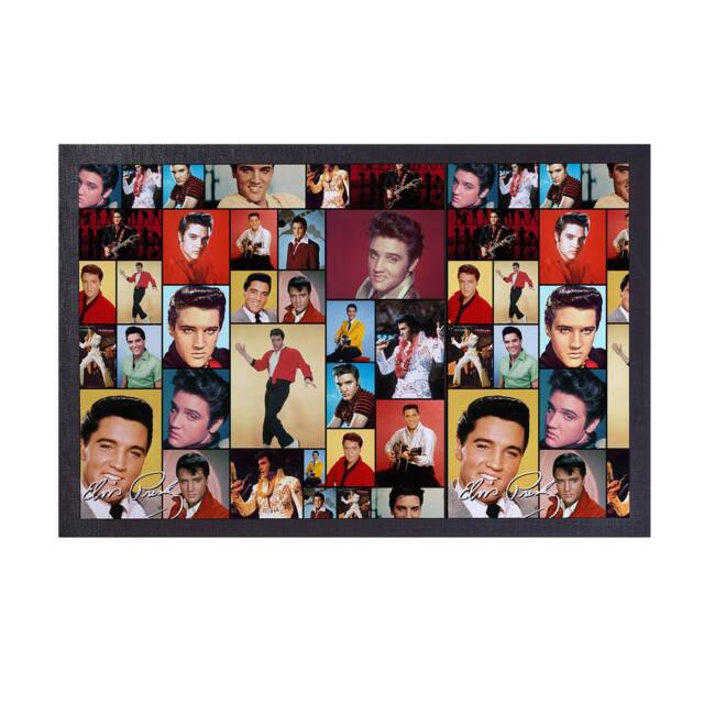 Elvis Presley Colour Montage - Door Mat 60cm X 40cm - image 1