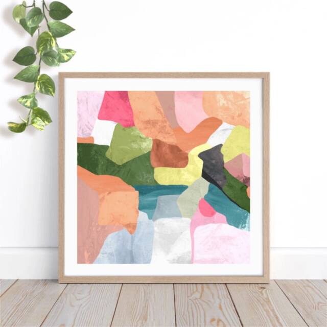 Candy Crush I Paper Print, Abstract Art, Painting, Prints Living Room, Australian Wall Print Decor, Art - image 1