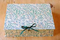 William Morris Box File Handmade A4 Office Storage, Willow Green Design - thumbnail 1