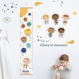 Personalised Space Growth Chart, Solar System Banner For Kids, Planets & Astronaut Nursery Wall Decor, Toddler Gift - thumbnail 2