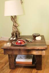 Rustic Reclaimed Wood Coffee Table - thumbnail 1