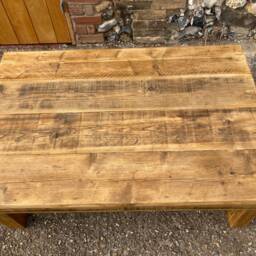 Rustic Reclaimed Wood Coffee Table - thumbnail 3