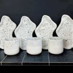 1, 2 Or 3 Electric Toothbrush Holder, Terrazzo Jesmonite Bathroom Organizer - thumbnail 3