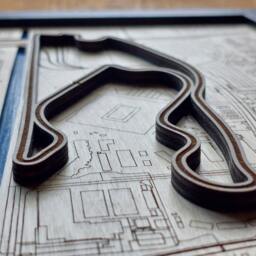 Miami International Autodrome Wall Art Laser Engraved Wood, F1 Gp Gift - thumbnail 2
