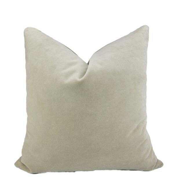 Light Sage Velvet Pillow Cover Fabric Both Sides