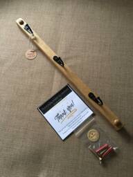Handmade Oak Waxed Key Rail Slim Vertical Design With Choice Of Hooks