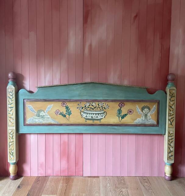 Bloomsbury Inspired Hand Painted Headboard - image 1