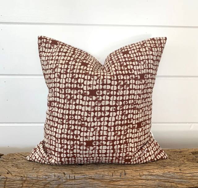 One Scott Living Pillow Cover, Dark Brown Medallion Pillow, Decorative Throw Pillow, Chocolate Accent - image 1