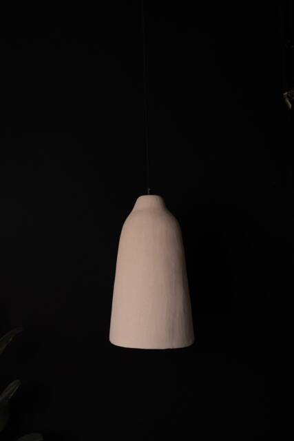Handmade Wabi Sabi Ceramic Pendant Light - Natural Texture - image 1
