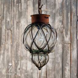 Pi??a Pendant Light - Clear Glass & Iron Chandelier - thumbnail 2
