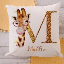Giraffe Cushion, Pillow, Girl Giraffe, Gift, Gift For Him, Lover, Mum, Her, Girl - thumbnail 3