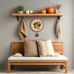 Sunflower Clock - Handcrafted Farmhouse Wall Art With Movement - thumbnail 2