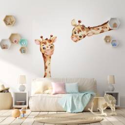 Kids Wall Decal Peel & Stick - Cute Giraffe Baby Sticker Nursery Decals - thumbnail 3