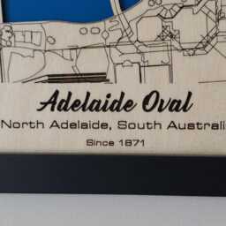 Adelaide Oval Wall Art Laser Engraved Wood, Port Fc Gift - thumbnail 3