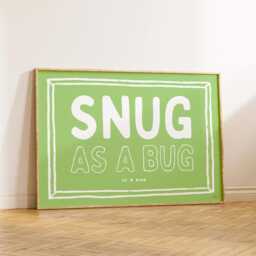 Snug As A Bug Bedroom Print, Wall Art, Funny Art Poster, Funky Home Decor, Maximalist Trendy, Colourful - thumbnail 2
