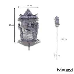 Kesari Rustic Metal Bird Feeder - thumbnail 4