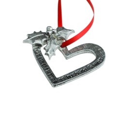 8 Year Anniversary Christmas Tree Ornament - Reads Our 8Th As Husband & Wife - thumbnail 3