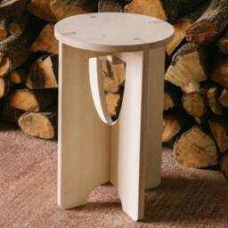 Multifunctional Wooden Stool - Detachable Seat, Coffee Table, Footrest & Plant Stand - thumbnail 2