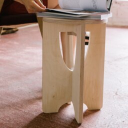 Multifunctional Wooden Stool - Detachable Seat, Coffee Table, Footrest & Plant Stand - thumbnail 3
