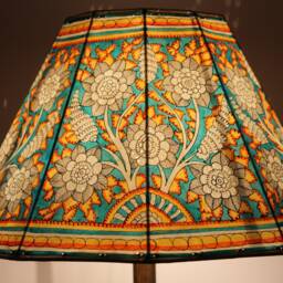 Garden Themed Lamp Shade Shade- Handmade Table Lampshade - H-10, W-16 Inches - thumbnail 3