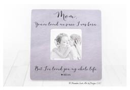 Mothers Day Gift For Mom Personalized Picture Frame, Gift, Mother Of The Bride Grandma From Daughter Son