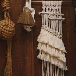 Macrame Wall Hanging, Boho Decor, Woven Tapestry, Modern Bohohemian - thumbnail 3