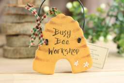 Personalised Bee Hive Wall Hanging Ornament, New Home Gift, Hall Decoration, Lovers Our First Home, Busy Bee Hive, Bumble Hive - thumbnail 1