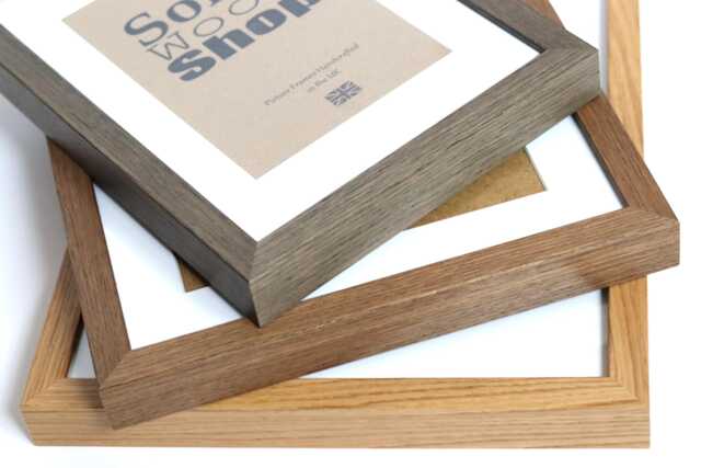 Elegant Natural Oak Veneer Picture Frame, Top Quality Real Wood, Premium Photo Any Size Available, Home Decor, Solidwoodshop - image 1