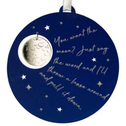 Night Sky Wonderful Life Quote Christmas Tree Ornament. Perfect Secret Santa Gift For The Movie Fan - thumbnail 3